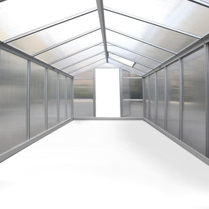 Greenhouse Greenfingers Aluminium & Polycarbonate 4.8m x 2.5m x 2.0m-Greenhouse-Just Juicers