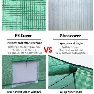 Greenhouse Replacement PE Cover Greenfingers 3.5m x 2m x 2m-Greenhouse-Just Juicers
