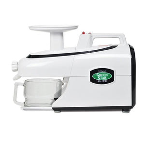 Greenstar Elite White Jumbo Twin Gear Masticating Juicer-cold pressed juice