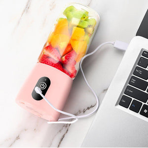 Handheld Fruit Mixer Soga USB Rechargeable - Pink-Blender-Just Juicers