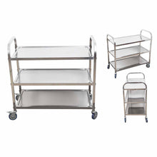 Load image into Gallery viewer, Kitchen Utility Trolley Soga 3-Tier 81 x 46 x 85 cm - Stainless Steel-Bench-Just Juicers