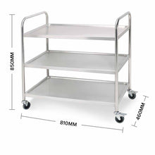 Load image into Gallery viewer, Kitchen Utility Trolley Soga 3-Tier 81 x 46 x 85 cm - Stainless Steel-Bench-Just Juicers