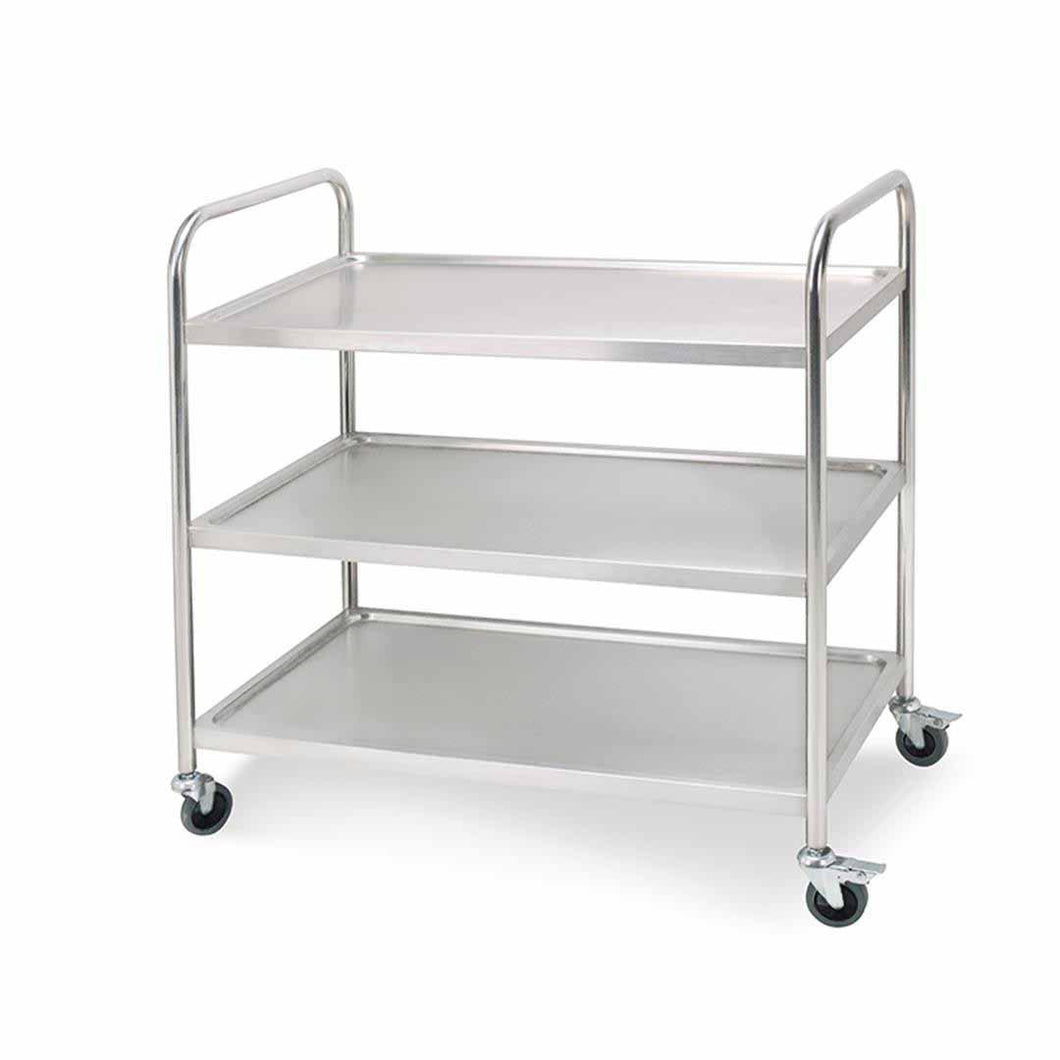 Kitchen Utility Trolley Soga 3-Tier 86 x 54 x 94 cm - Stainless Steel-Bench-Just Juicers