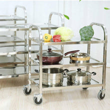 Load image into Gallery viewer, Kitchen Utility Trolley Soga 3-Tier 95 x 50 x 95 cm - Stainless Steel-Bench-Just Juicers