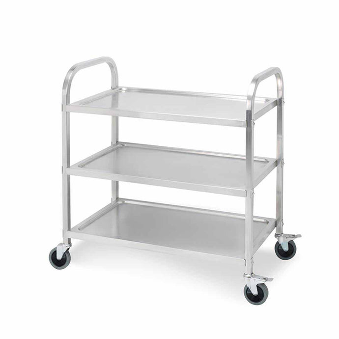 Kitchen Utility Trolley Soga 3-Tier 95 x 50 x 95 cm - Stainless Steel-Bench-Just Juicers