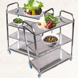 Kitchen Utility Trolley Soga 4-Tier 47 x 32 x 84 cm - Stainless Steel-Bench-Just Juicers