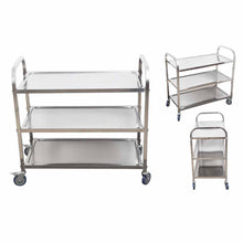 Load image into Gallery viewer, Kitchen UtilityTrolley Soga 3-Tier 85 x 45 x 90 cm - Stainless Steel-Bench-Just Juicers