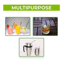 Load image into Gallery viewer, Kuvings Wheat Straw Box with 5 Stainless Steel Straws + Cleaning Brush-Accessory-Just Juicers