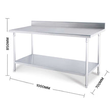 Load image into Gallery viewer, Prep Work Bench Soga 100 x 70 x 85cm Stainless Steel With Backboard-Bench-Just Juicers