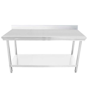 Prep Work Bench Soga 100 x 70 x 85cm Stainless Steel With Backboard-Bench-Just Juicers