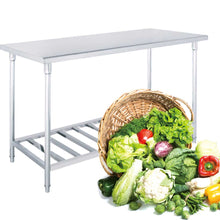 Load image into Gallery viewer, Prep Work Bench Soga 100 x 70 x 85cm Stainless Steel With Slats-Bench-Just Juicers
