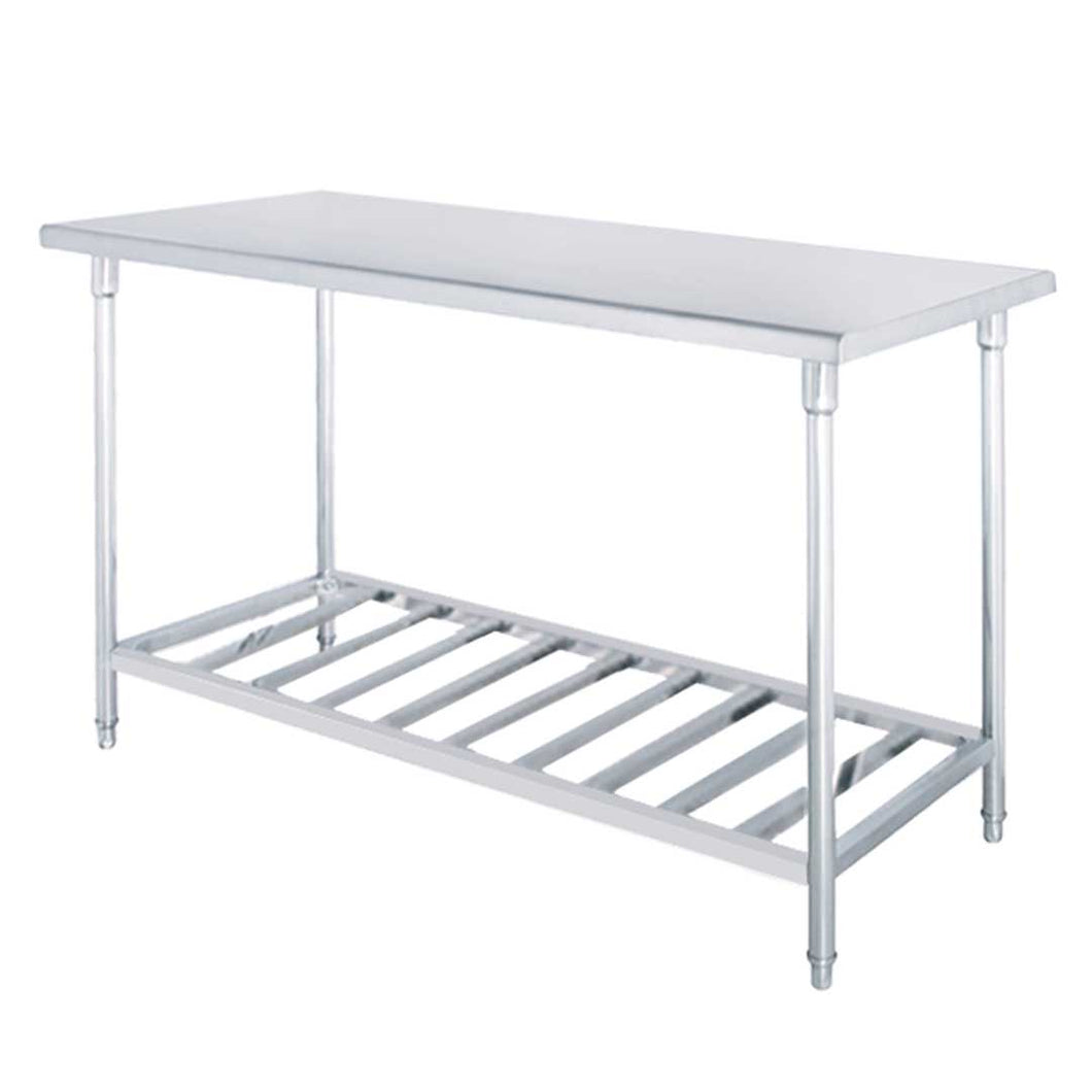 Prep Work Bench Soga 120 x 70 x 85cm Stainless Steel With Slats-Bench-Just Juicers