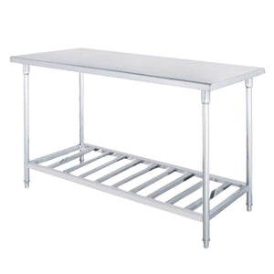 Prep Work Bench Soga 150 x 70 x 85cm Stainless Steel With Slats-Bench-Just Juicers