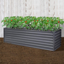 Load image into Gallery viewer, Raised Garden Bed Greenfingers Galvanised Steel 320cm x 80cm x 77cm - Aluminium Grey-Planter-Just Juicers - Greenfingers Garden Bed
