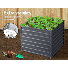 Load image into Gallery viewer, Raised Garden Bed x 2 Greenfingers Galvanised Steel 100cm x 100cm x 77cm - Grey-Planter-Just Juicers
