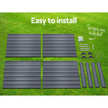 Load image into Gallery viewer, Raised Garden Bed x 2 Greenfingers Galvanised Steel 100cm x 100cm x 77cm - Grey-Planter-Just Juicers
