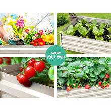 Load image into Gallery viewer, Raised Garden Bed x 2 Greenfingers Galvanised Steel 120cm x 90cm x 30cm - Cream-Planter-Just Juicers
