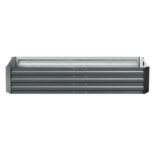 Raised Garden Bed x 2 Greenfingers Galvanised Steel 210cm x 90cm x 30cm - Grey-Just Juicers