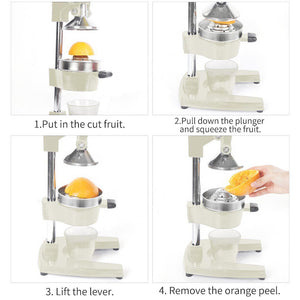 SOGA Commercial Manual Citrus Juicer - White-Juicer-Just Juicers