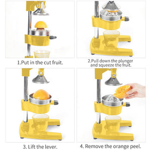 SOGA Commercial Manual Citrus Juicer - Yellow-Juicer-Just Juicers