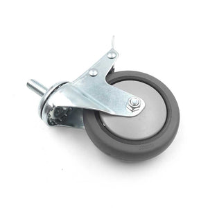 Swivel Castor Wheels Soga 4" Heavy Duty Polyurethane With 2 Lock Brakes Casters-Trolley-Just Juicers