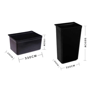 Utility Cart Waste Storage Bin Soga Large & Small x 2-Bench-Just Juicers