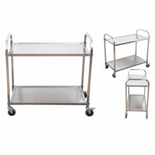 Load image into Gallery viewer, Utility Food Cart SOGA 2 Tier 85 x 45 x 90 cm Stainless Steel-Bench-Just Juicers