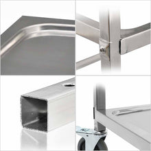 Load image into Gallery viewer, Utility Food Cart SOGA 2 Tier 85 x 45 x 90 cm Stainless Steel-Bench-Just Juicers