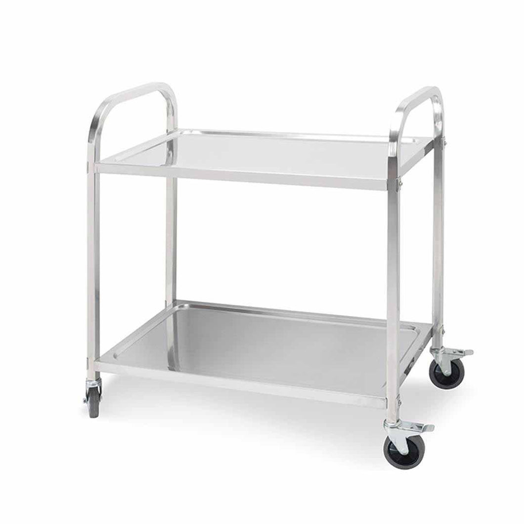 Utility Food Cart SOGA 2 Tier 85 x 45 x 90 cm Stainless Steel-Bench-Just Juicers