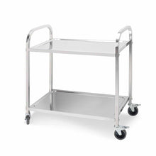 Load image into Gallery viewer, Utility Food Trolley Soga 2 Tier 95x50x95cm Stainless Steel-Bench-Just Juicers