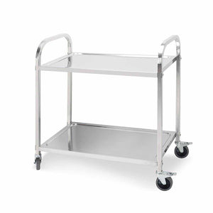 Utility Food Trolley Soga 2 Tier 95x50x95cm Stainless Steel-Bench-Just Juicers