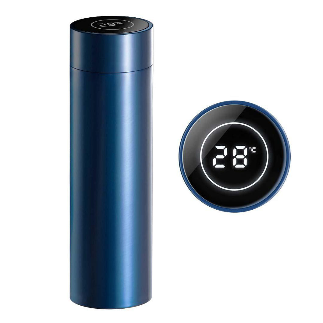 Vacuum Flask Soga Smart LCD 500ml Stainless Steel - Blue-Bottle-Just Juicers
