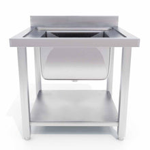 Load image into Gallery viewer, Work Bench Sink Soga 70 x 70 x 85cm - Stainless Steel-Bench-Just Juicers