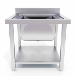 Work Bench Sink Soga 70 x 70 x 85cm - Stainless Steel-Bench-Just Juicers