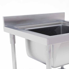 Load image into Gallery viewer, Work Bench Sink Soga 70 x 70 x 85cm With Blank Base - Stainless Steel-Bench-Just Juicers