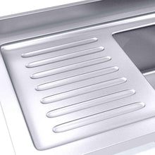 Load image into Gallery viewer, Work Bench With Sink Soga 160 x 70 x 85cm Stainless Steel With Blank Base-Bench-Just Juicers