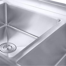 Load image into Gallery viewer, Work Bench With Sink Soga 160 x 70 x 85cm Stainless Steel With Blank Base-Bench-Just Juicers