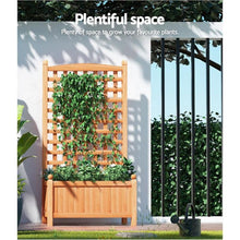 Load image into Gallery viewer, planter box wood + outdoor planter box + timber planter boxes - planter box with trellis australia