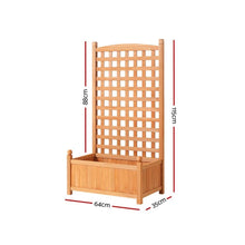 Load image into Gallery viewer, timber planter box + planter boxes australia + wood planter boxes - planter box with trellis australia