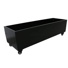 Load image into Gallery viewer, long planter box on wheels and planter beds